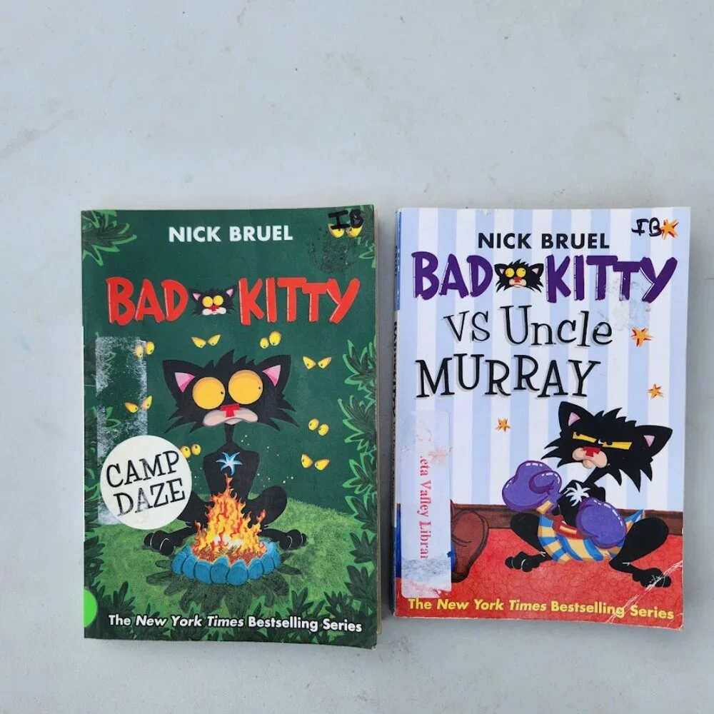 Bad Kitty Book Bundle Books Graphic Novel Comic Book Nick Bruel Uncle Murray The